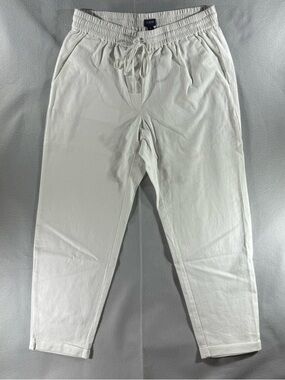 Linen Pants Cotton White Casual beach nautical summer boho indie daily street
